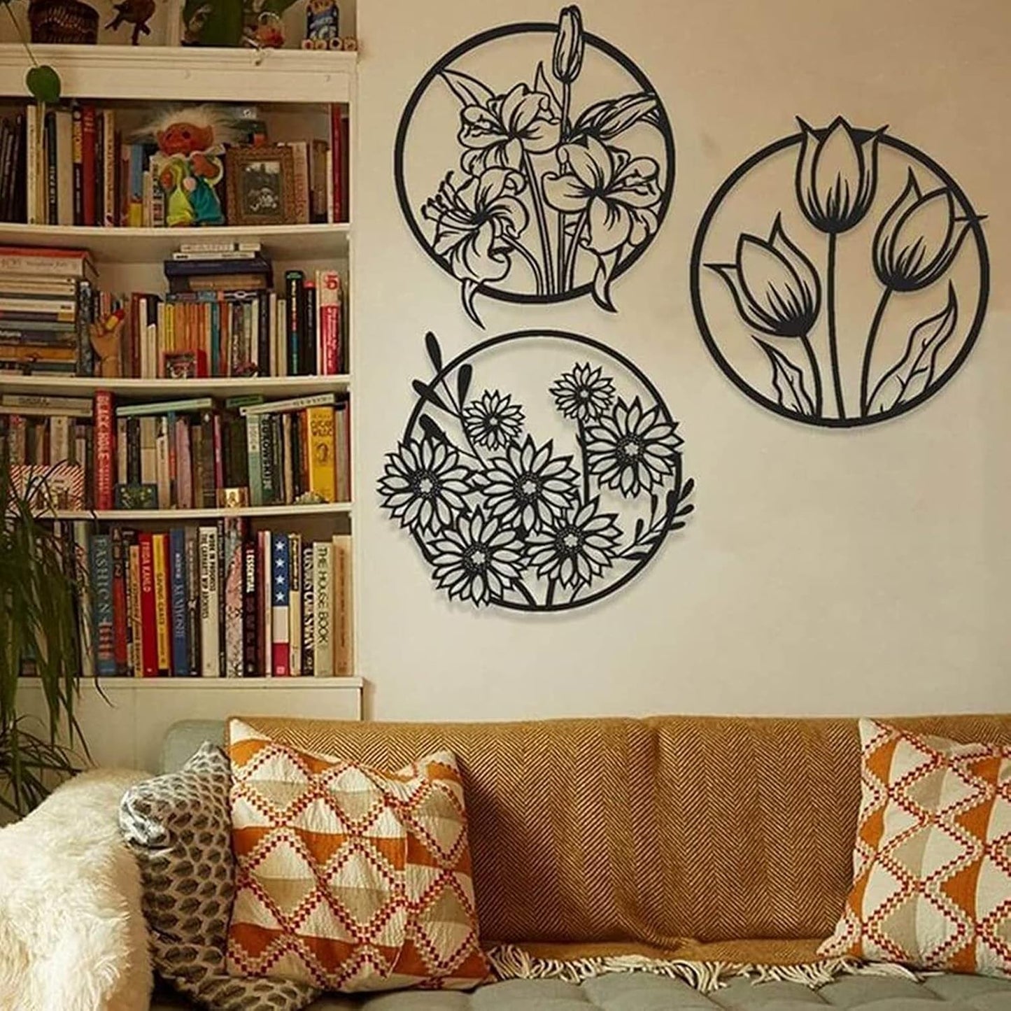 (3 pcs set )3D floral abstract Wooden Wall Art & Home Decoration / Item Home Décor Home Room & Wall Decor Wall Art