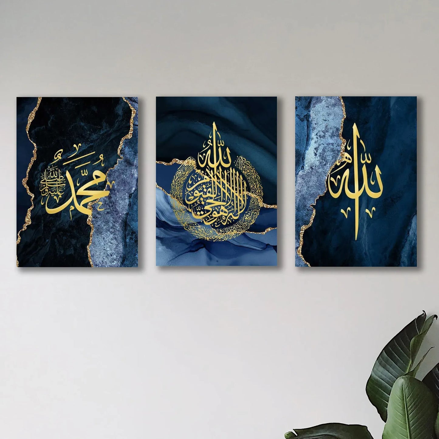 Set of 3 Premium Wall Art Photo Tiles – Modern Home Decor Sets