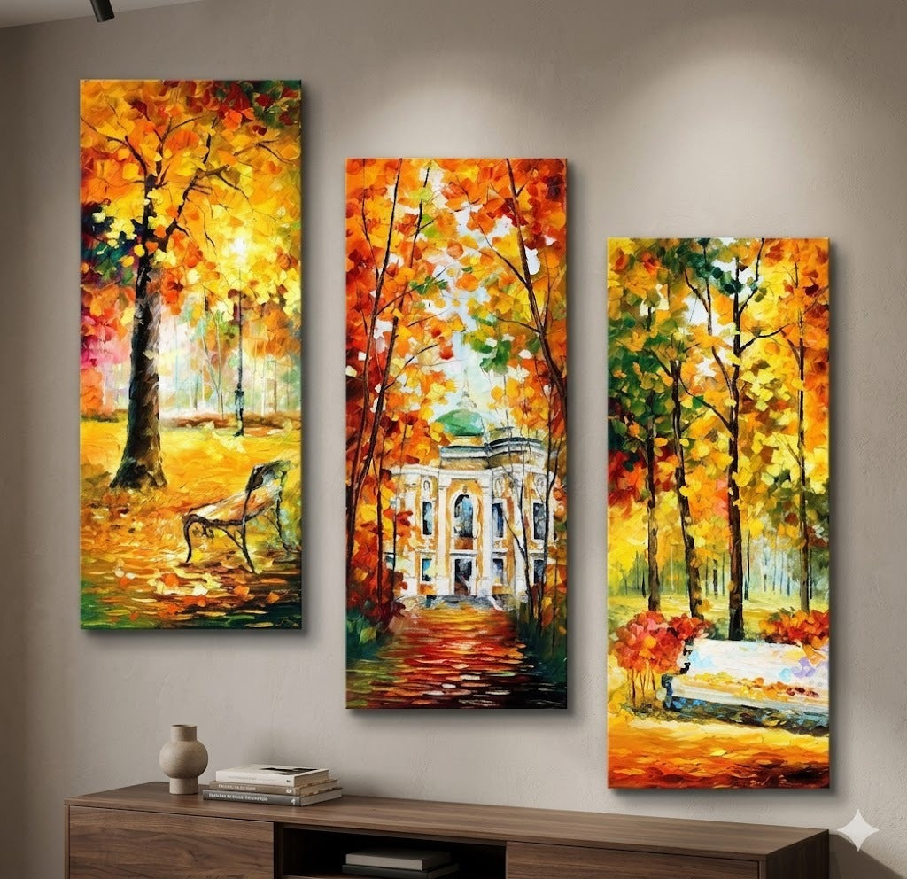 Set of 3 Decorative Wall Art Frames – Modern 3 Pcs Wall Frame Set 8x16 Inch