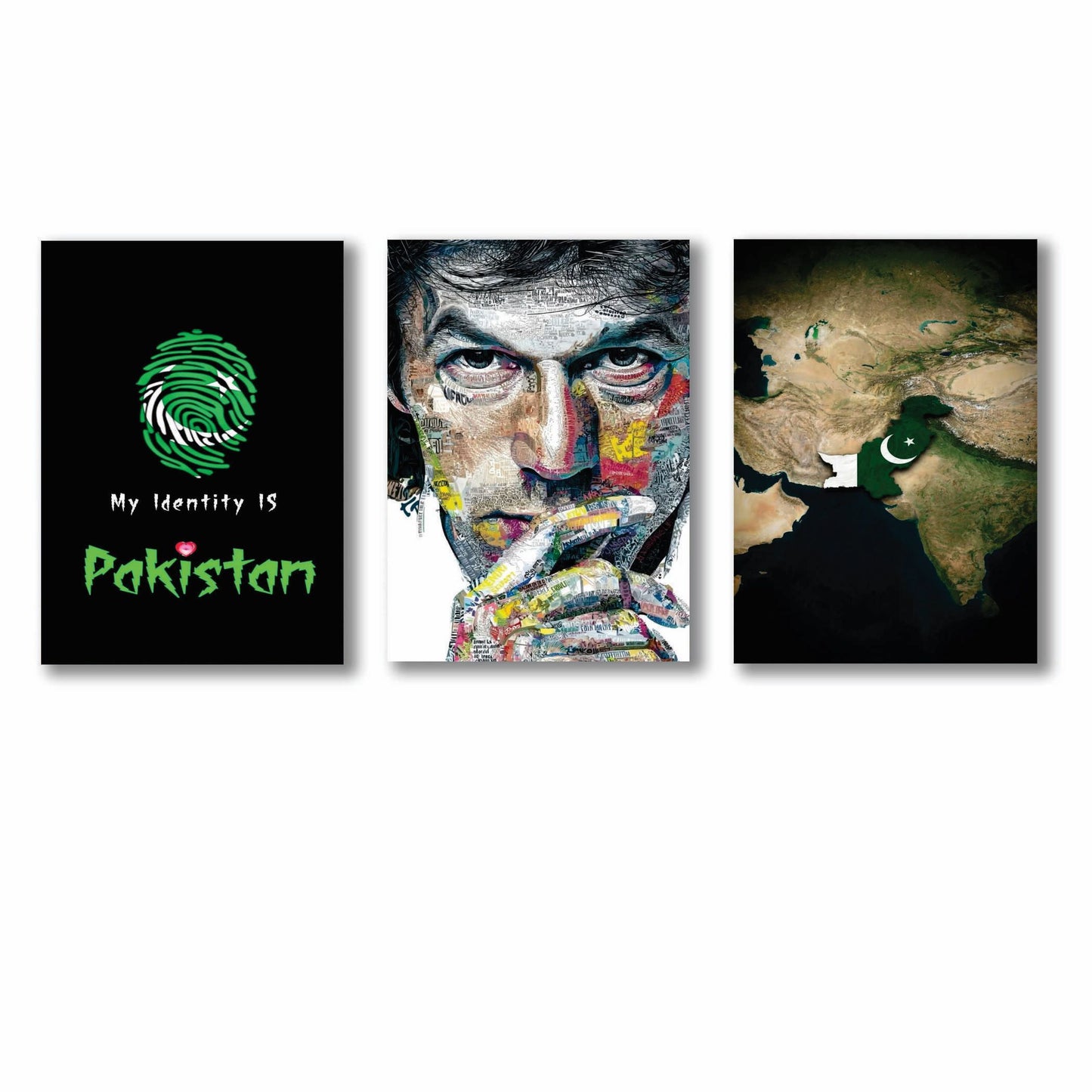 Set of 3 Premium Wall Art Photo Tiles – Modern Home Decor Sets 8x11