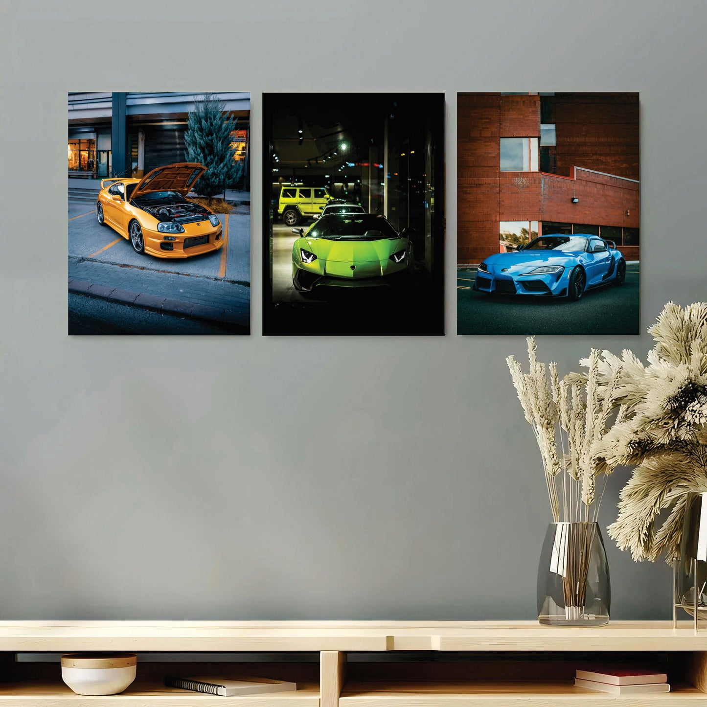 Set of 3 Premium Wall Art Photo Tiles – 8x11