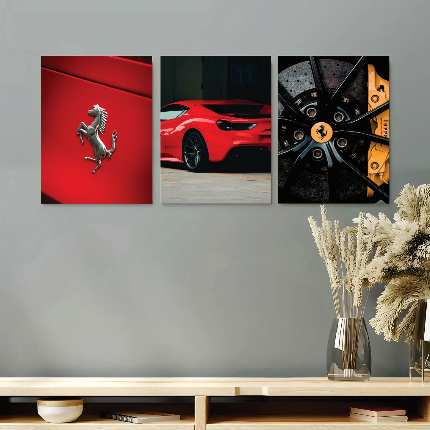 Set of 3 Premium Wall Art Photo Tiles – 8x11