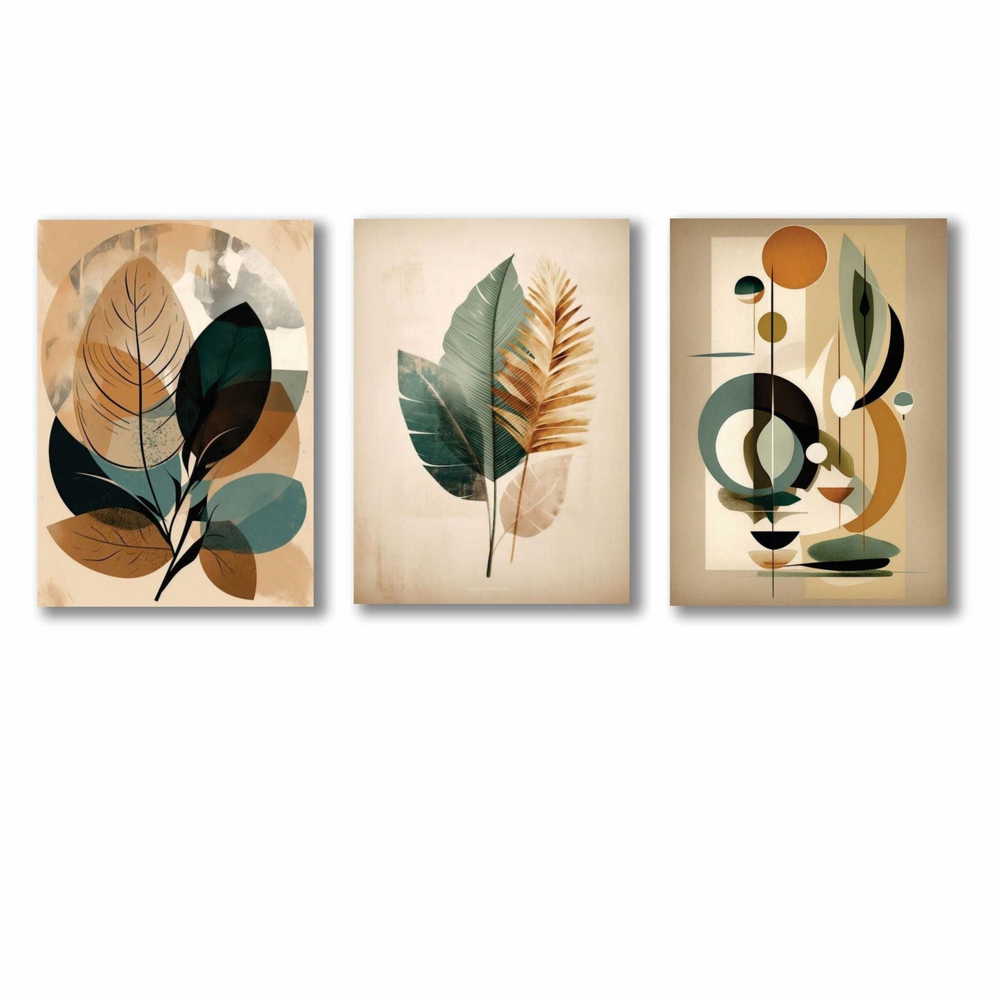 Set of 3 Premium Wall Art Photo Tiles – Modern Home Decor Sets