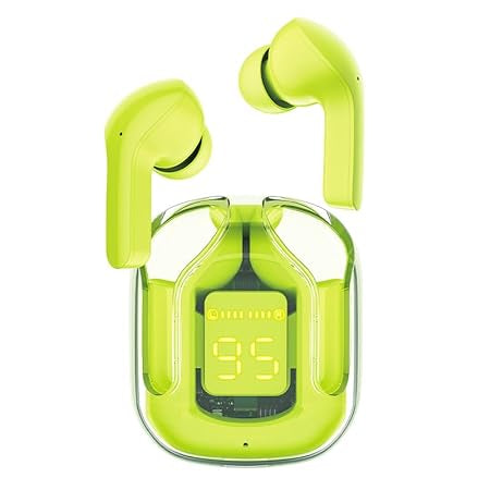 Air 31 Original Earphones - Transparent HIFI Headphones With LED Power (Random Color)