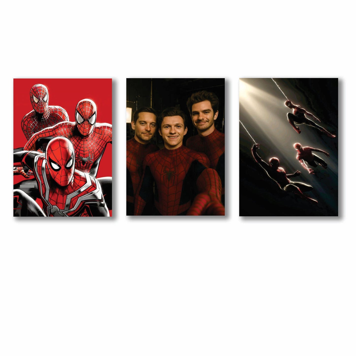 Set of 3 Premium Wall Art Photo Tiles – Modern Home Decor Sets 8x11