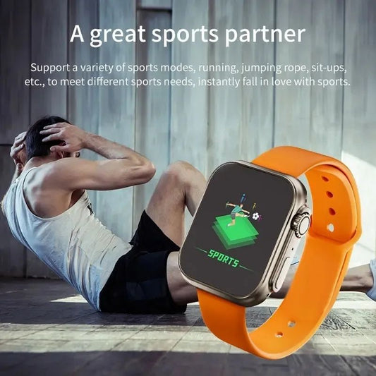 Bluetooth Call Heart Rate Sport Smartwatch With Fitpro App Orange