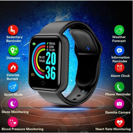Bluetooth Call Heart Rate Sport Smartwatch With Fitpro App Orange
