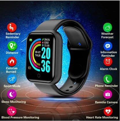 Bluetooth Call Heart Rate Sport Smartwatch With Fitpro App Orange