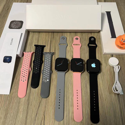 Apple logo series 9 Smart Watch- With 2 Straps - Premium Quality Apple Logo Smart Watch