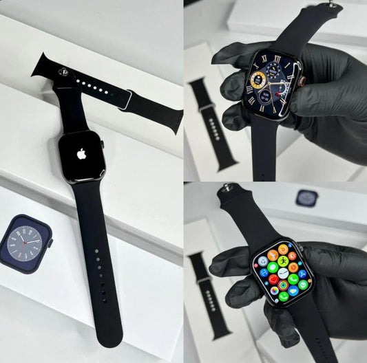 Apple logo series 9 Smart Watch- With 2 Straps - Premium Quality Apple Logo Smart Watch