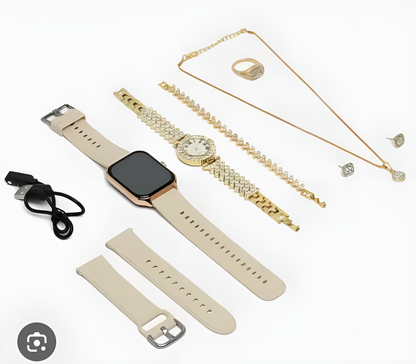 Best Offer A58 Plus 6 in 1 - Smartwatch For Women | Best Quality Smart Watch For Girls | Perfect For Gift - Random Color