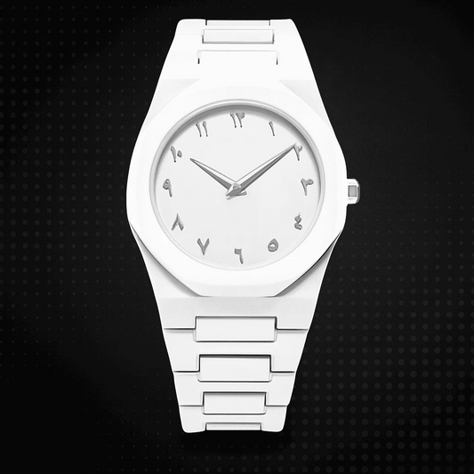 White and Black Aura Couple Watch – Elegant Matching Timepieces, Stylish Fashion Accessories for Men and Women