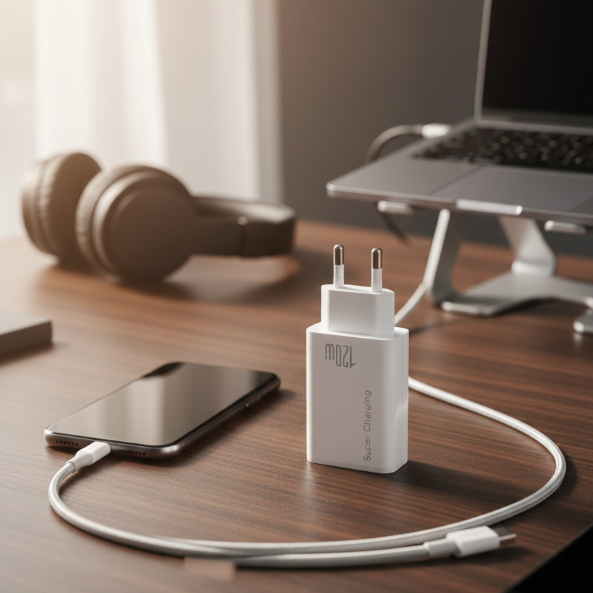 120 W Super Fast Charger Only Adapter Providing Quick Charging Speed With Reliable Performance And Durable Design - Mix Color (Without Box and Cable