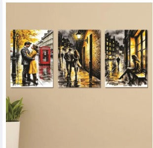 Set Of 3 Wall Art Wooden Phototile Frames For Wall