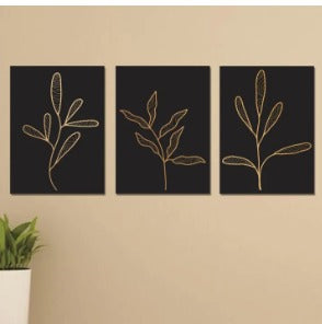 Set of 3 Wooden Photo Tile Wall Art Frames (8×11 Inches) – Premium MDF Spiritual Wall Décor with Easy Stick Back