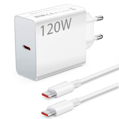 XIAOMI 120W EU PLUG QC3.0 FAST QUICK WALL CHARGER WITH CABLE