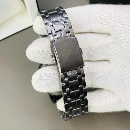 Black Stainless Steel Magnetic Ball Watch Providing Modern Design Everyday Style Support