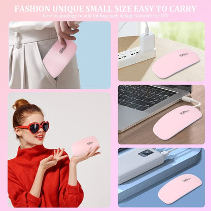 UV Led Lamp For Nails 6W Nail Lamp Light With Timer Mini