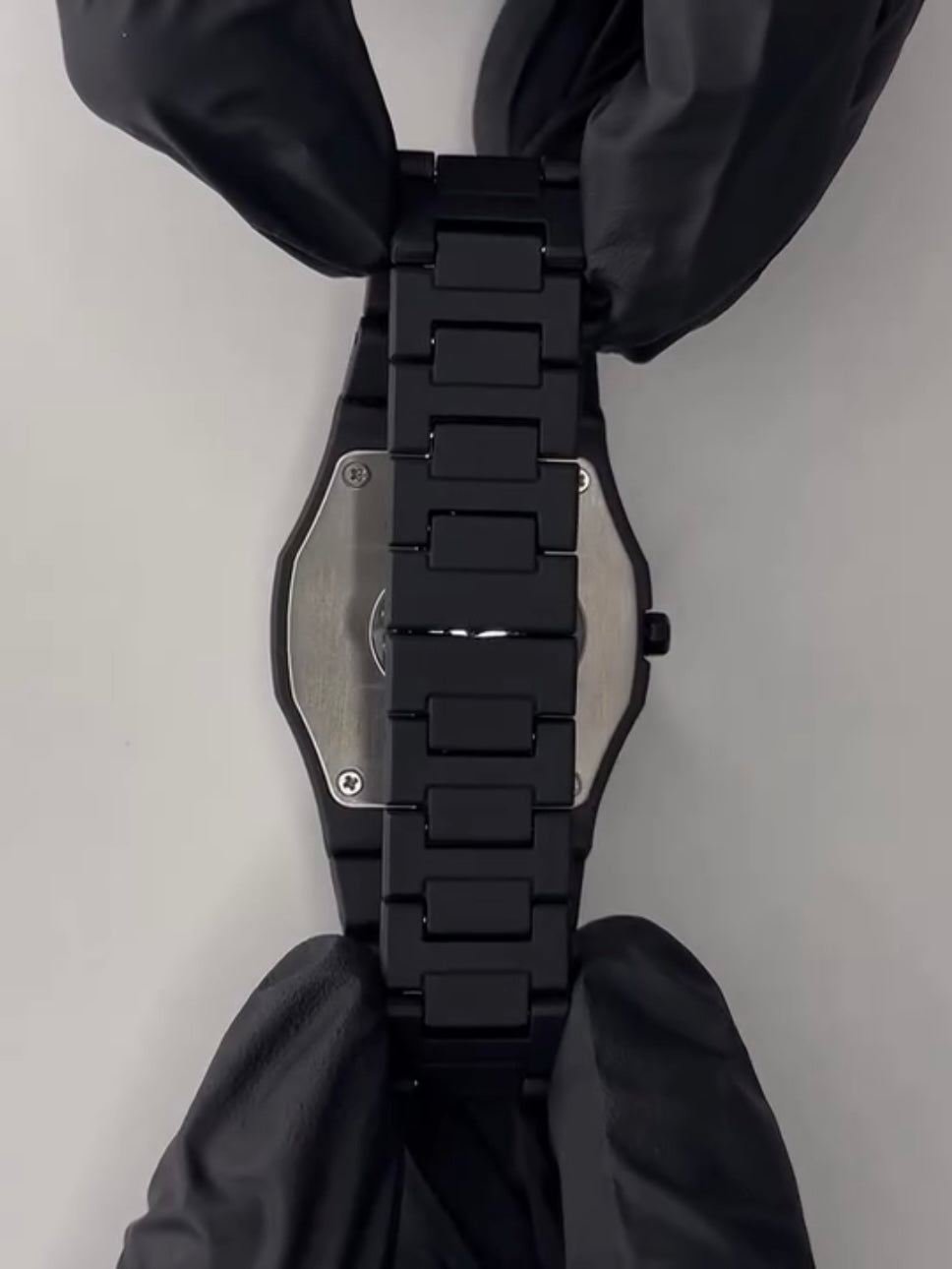 Full White and Black Aura Watch Stylish Design Compact Build Perfect Choice For Daily Use And Fashion Needs