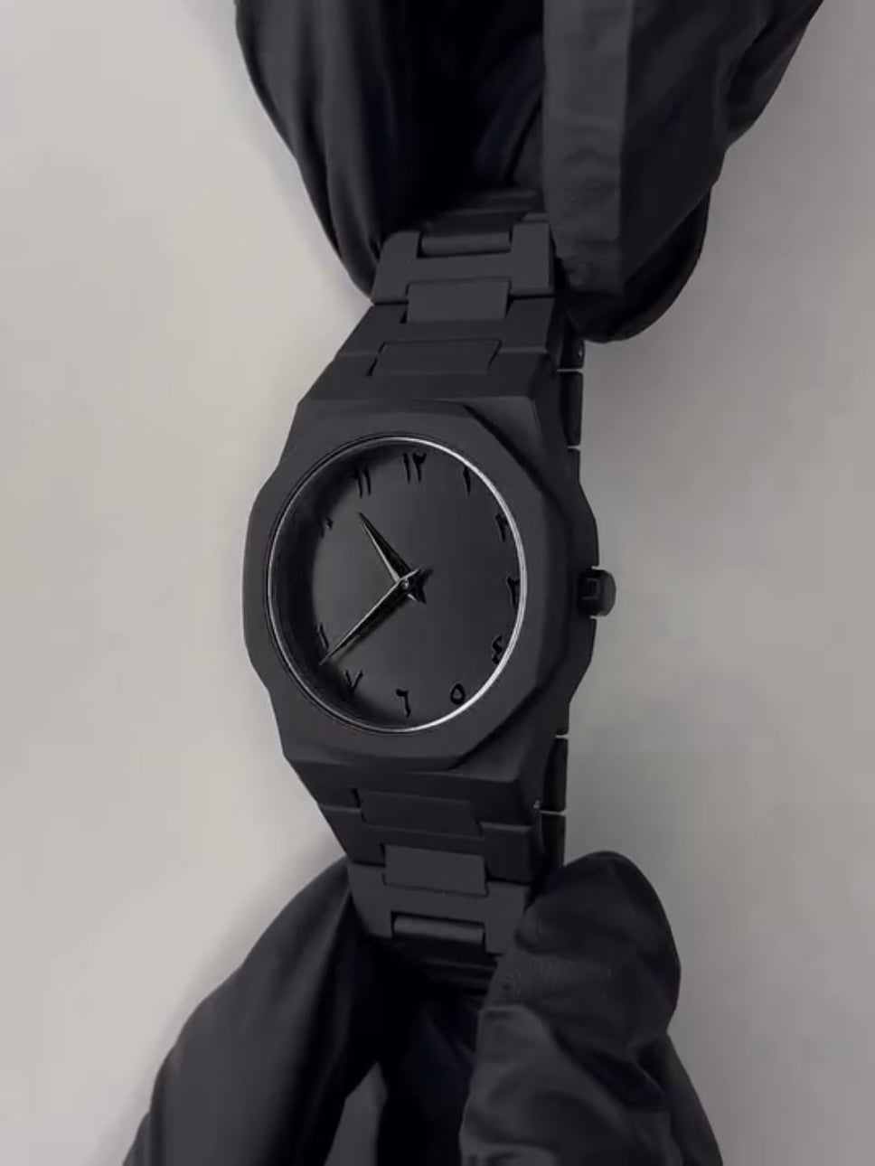 Full White and Black Aura Watch Stylish Design Compact Build Perfect Choice For Daily Use And Fashion Needs