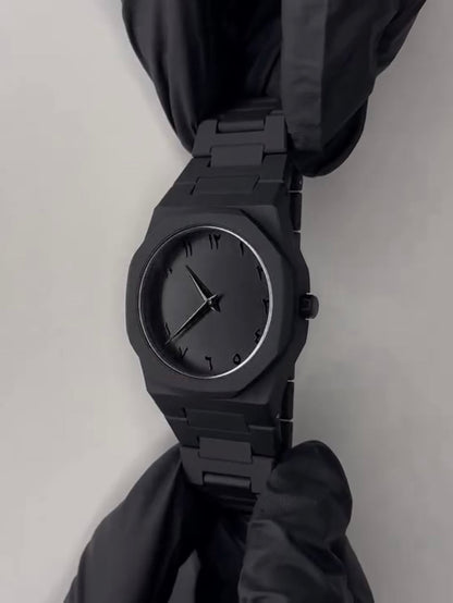 Full White and Black Aura Watch Stylish Design Compact Build Perfect Choice For Daily Use And Fashion Needs