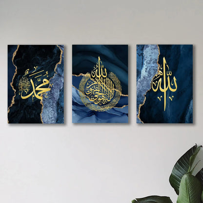 Set of 3 Premium Wall Art Photo Tiles – Modern Home Decor Sets