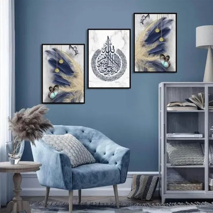 Set of 3 Premium Wall Art Photo Tiles – Modern Home Decor Sets