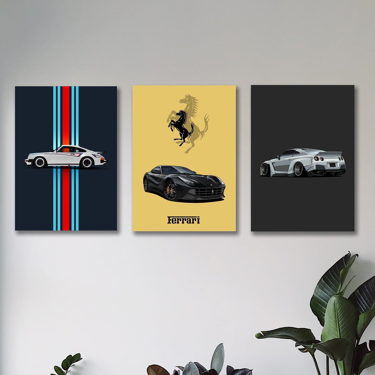Set of 3 Premium Wall Art Photo Tiles