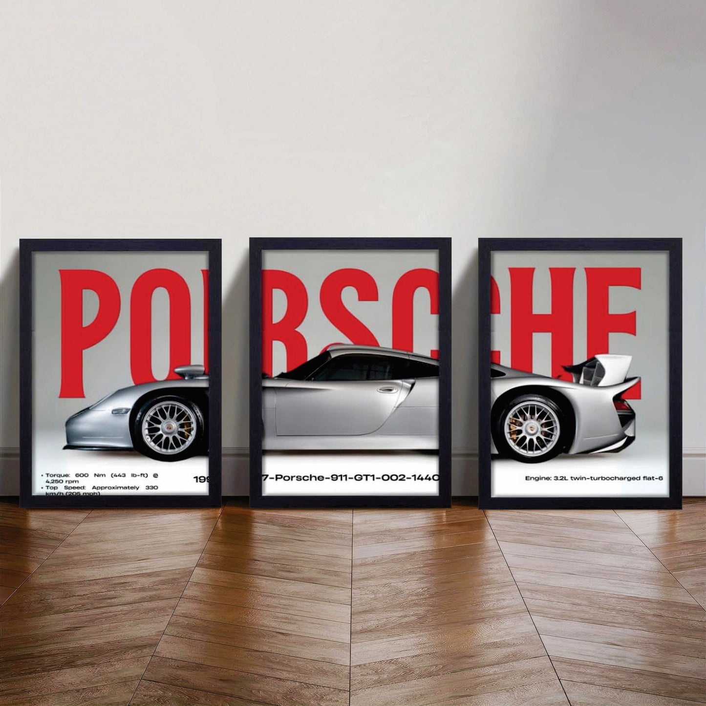 Set of 3 Premium Wall Art Photo Tiles