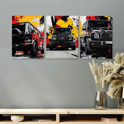 Set of 3 Premium Wall Art Photo Tiles