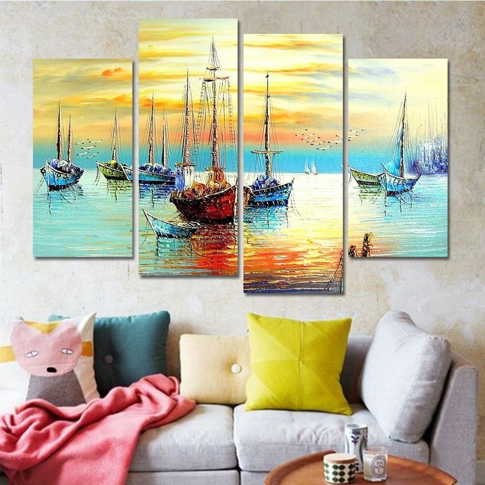 Set of 4 Decorative Wall Art Frames – Modern 4 Pcs Wall Frame Set (2pcs 8x14 Inch & 2pcs 8x16 Inch)