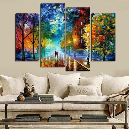 Set of 4 Decorative Wall Art Frames – Modern 4 Pcs Wall Frame Set (2pcs 8x14 Inch & 2pcs 8x16 Inch)