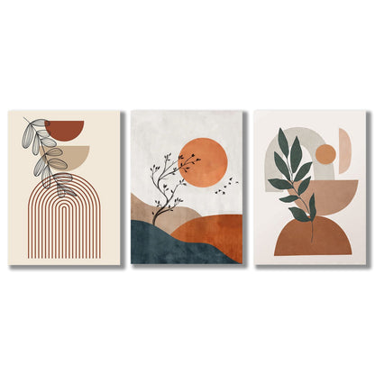 Set of 3 Premium Wall Art Photo Tiles – Modern Home Decor Sets 8x11