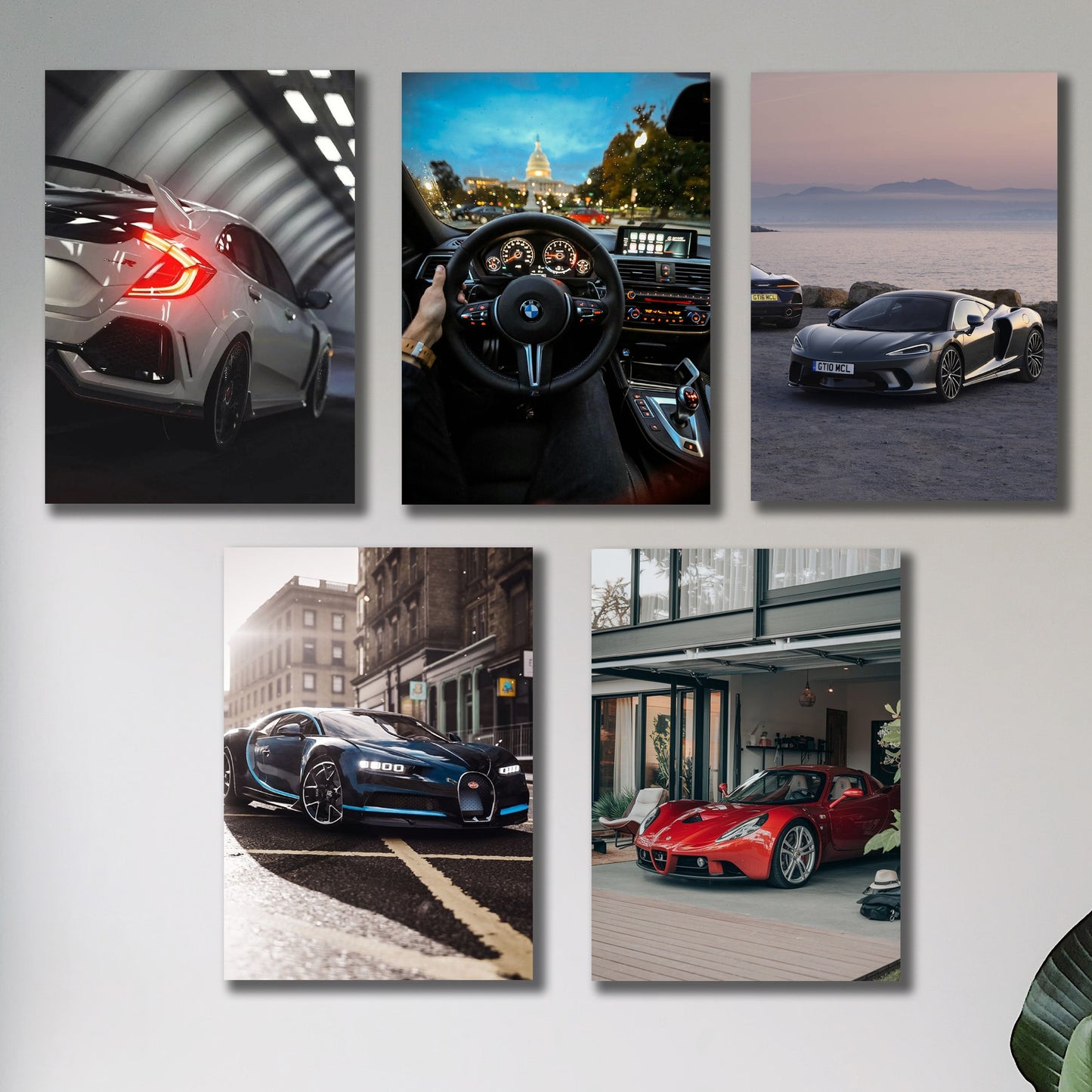 Set of 5 Premium Wall Art Photo Tiles  8x11