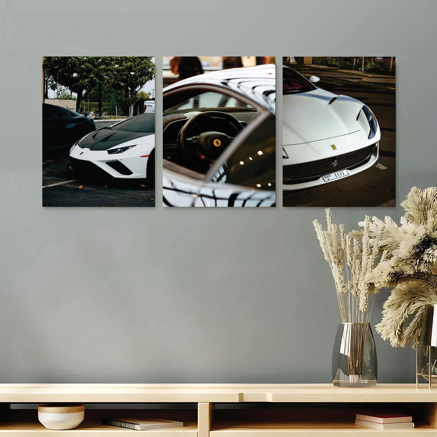 Set of 3 Premium Wall Art Photo Tiles – 8x11