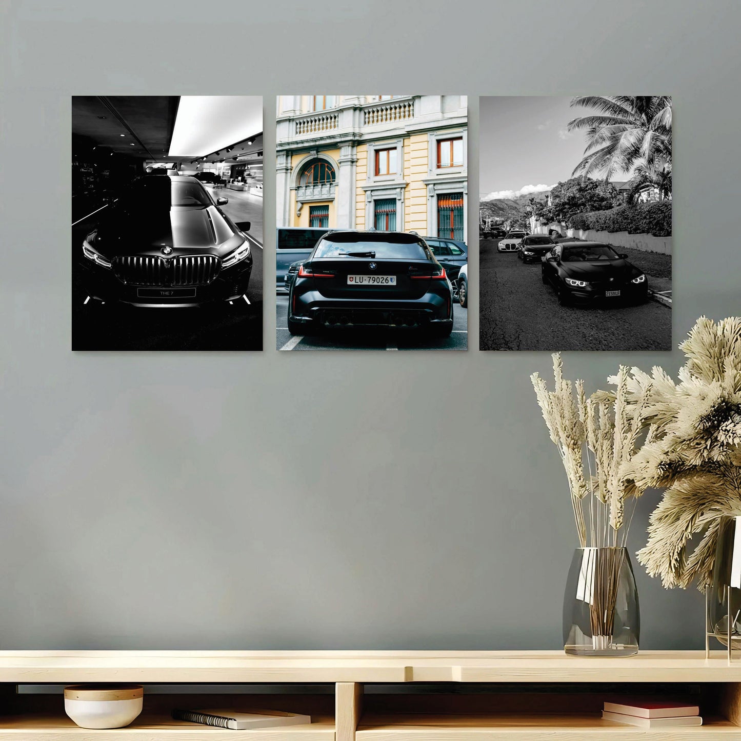 Set of 3 Premium Wall Art Photo Tiles – 8x11