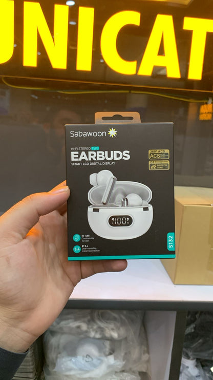 Sabawoon Smart Digital Display Earbuds – these earbuds are perfect for music & gaming