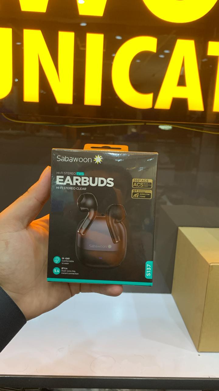 Premium Sabawoon S137 Earbuds  5.4 Type-C Charging earbuds