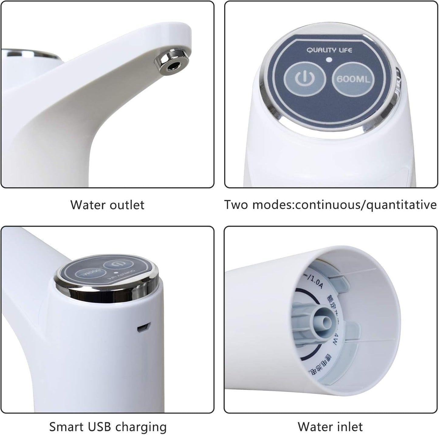 USB Rechargeable Automatic Water Bottle Pump