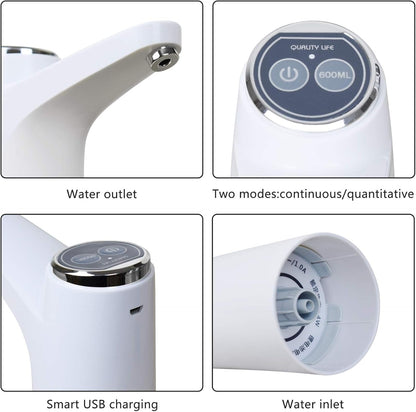 USB Rechargeable Automatic Water Bottle Pump
