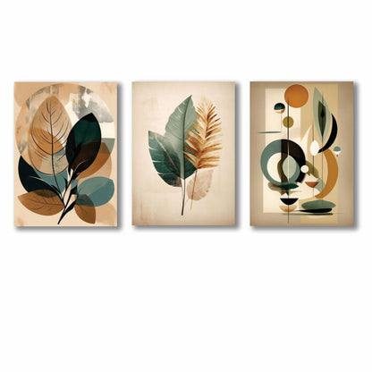 Set of 3 Premium Wall Art Photo Tiles – Modern Home Decor Sets