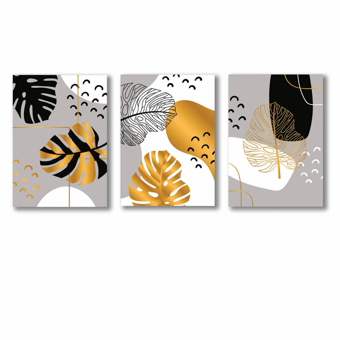 Set of 3 Premium Wall Art Photo Tiles – Modern Home Decor Sets 8x11