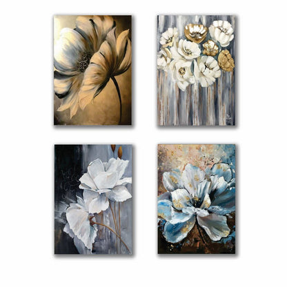 Set of 4 Premium Wall Art Photo Tiles – Modern Home Decor Sets 8x11