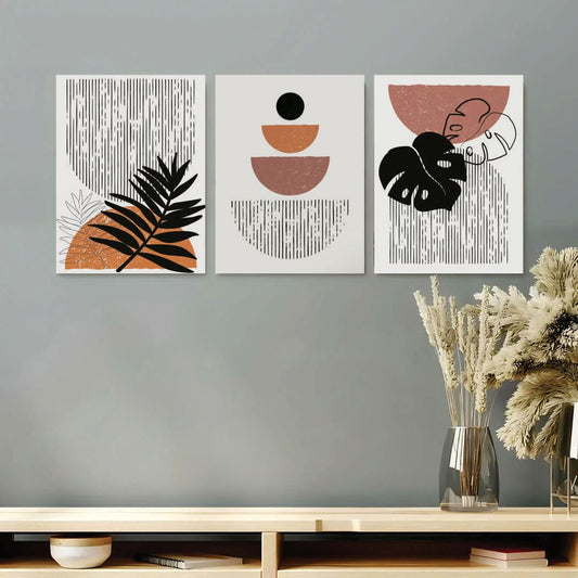 Set of 3 Premium Wall Art Photo Tiles – Modern Home Decor Sets 8x11