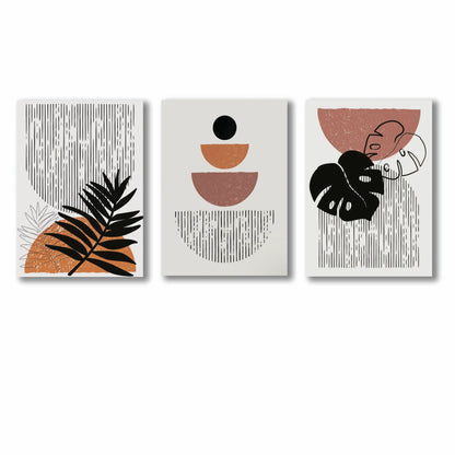 Set of 3 Premium Wall Art Photo Tiles – Modern Home Decor Sets 8x11