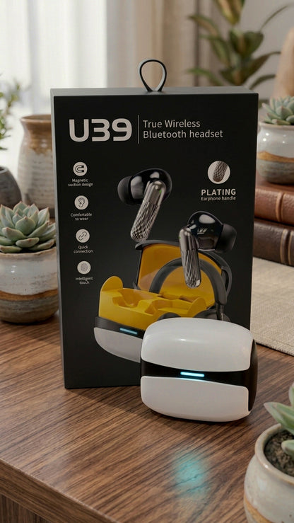 U39 Earbuds with Charging Case – Hi-Fi Stereo Sound & HD Calling Earphones