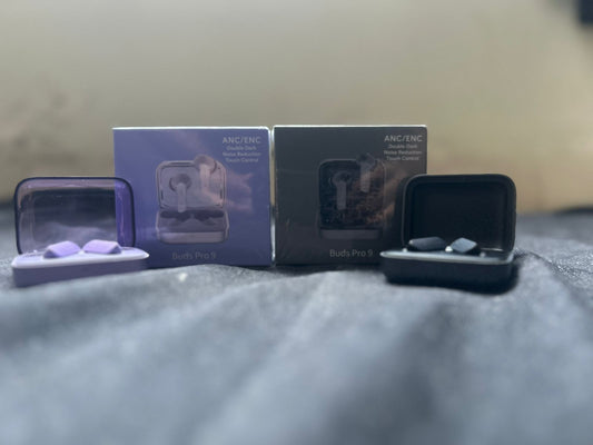 Buds Pro 9 TWS – High-Fidelity Stereo Earphones with ANC/ENC Noise Reduction & Intelligent Touch Control - Random Color