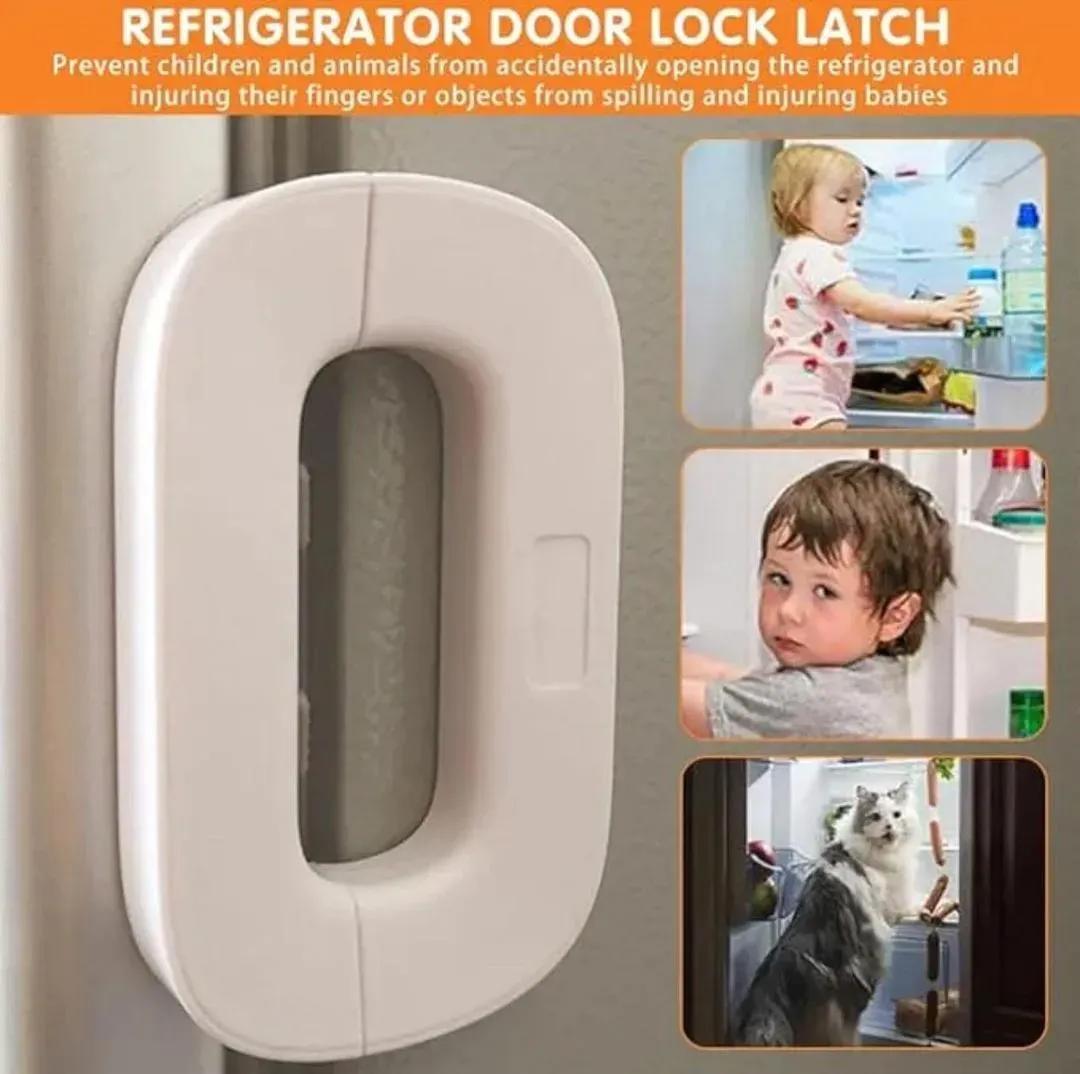Refrigerator Lock For Child Safety - Durable Security Latch Guard Protector