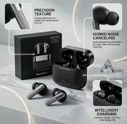 Buds Pro 5  - HD Sound Quality Touch Control And Noise Reduction