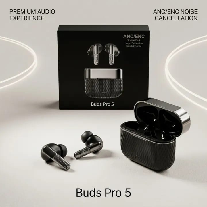 Buds Pro 5  - HD Sound Quality Touch Control And Noise Reduction